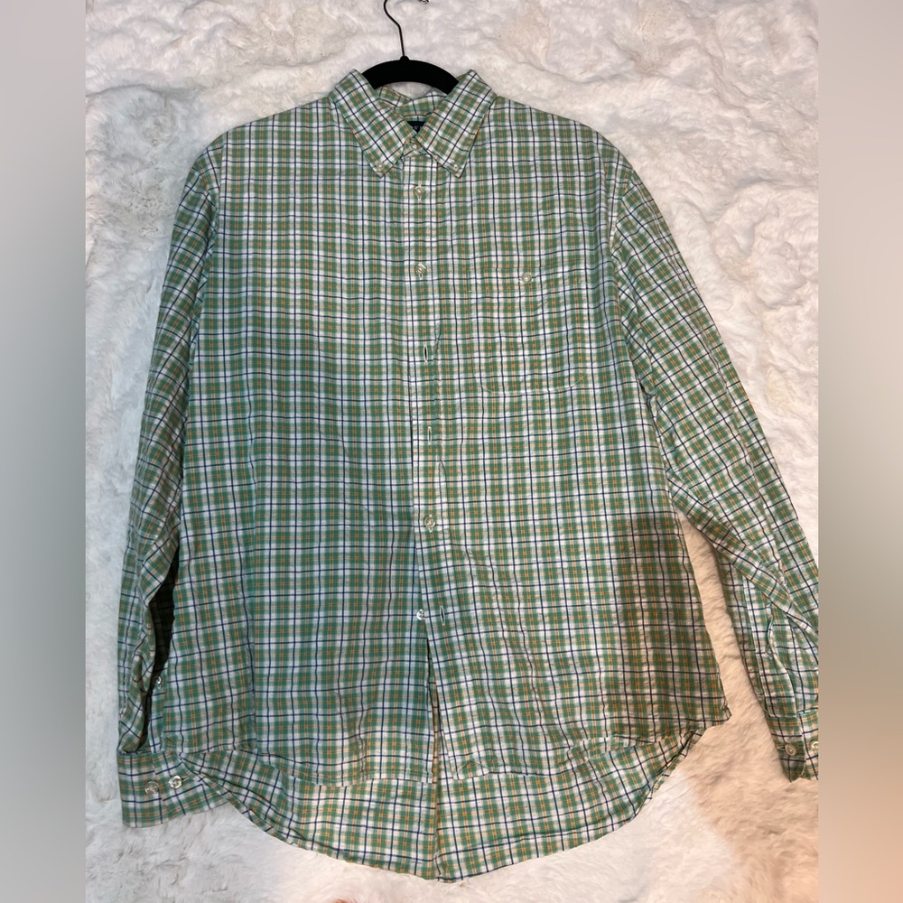 Lands end button down